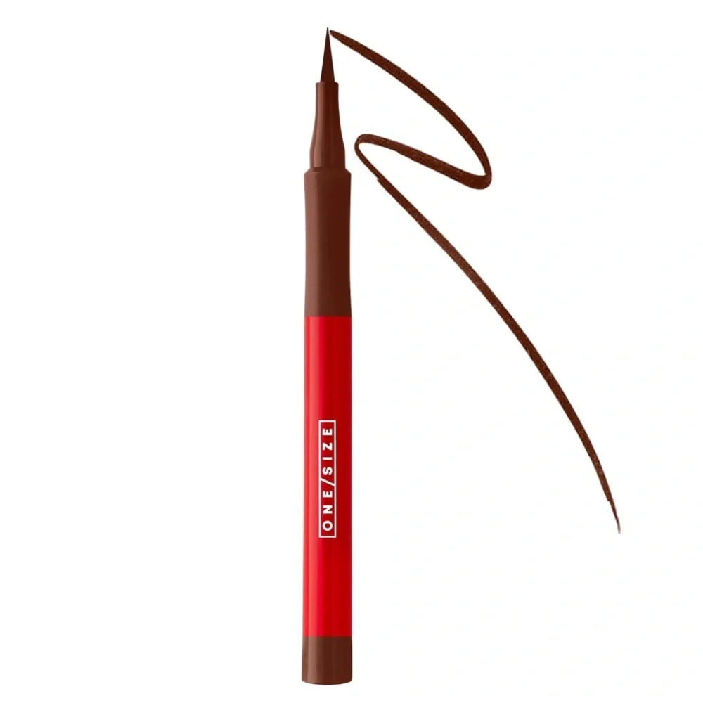 One Size - Point Made Waterproof Liquid Eyeliner Pen - Busty Brown